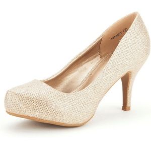 DREAM PAIRS Tiffany Women's Classic Elegant Versatile Low Stiletto Pumps- size 8